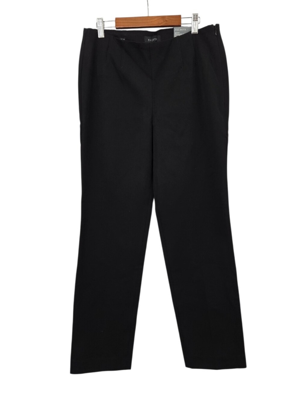 NWT Talbots Bi-Stretch Straight Leg Pants in Black
